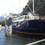 Cruise boat at Milford Sound